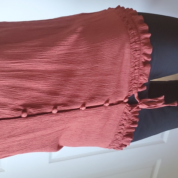 Burnt orange boho sleeveless blouse - Size small - Picture 5 of 6